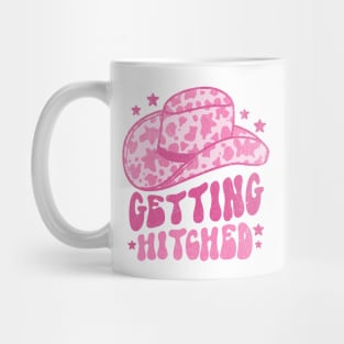 Getting Hitched Retro Space Cowgirl Hat Pink Mug